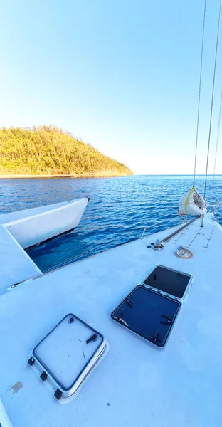 Australia Boat Light Catamaran Deck Concept Sport Relax — Stock Photo, Image