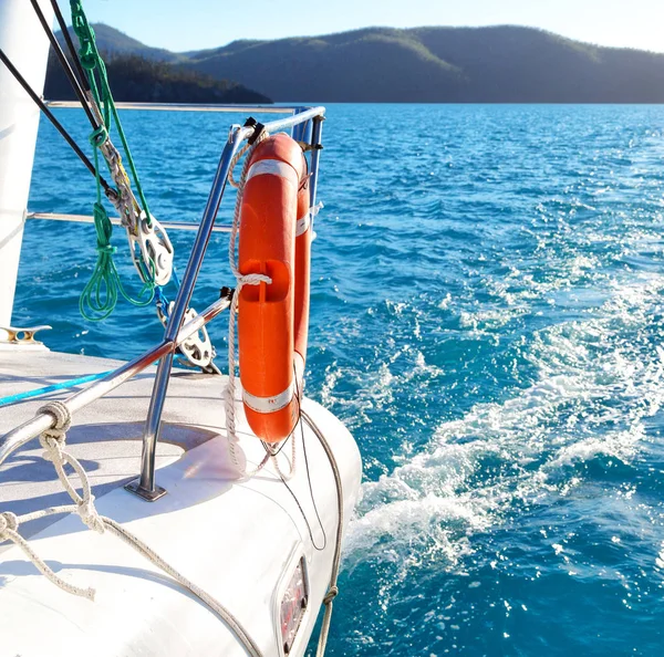 Australia Boat Light Catamaran Deck Concept Sport Relax — Stock Photo, Image