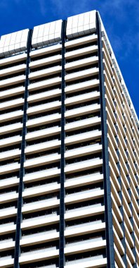 Sydney Avustralya'da gökdelen ve pencere Teras gibi arka plan