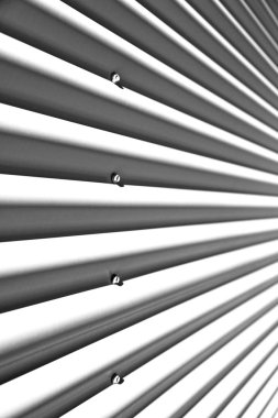 metal oluklu duvar yüzey dokusu