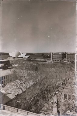 Avustralya, Sydney-Ağustos 2017-opera binası ve tekne yaklaşık