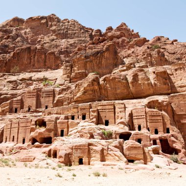 Ürdün'de petra antik sitenin kabirde 