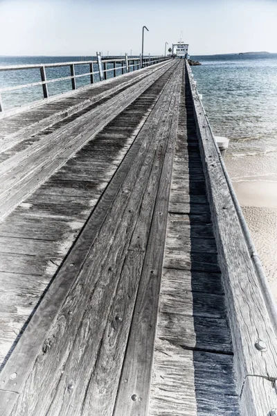 Στην Αυστραλία Fraser Island Παλιό Ξύλινο Λιμάνι Σαν Ιδέα Ενοικιαζόμενα — Φωτογραφία Αρχείου