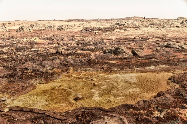 En danakil ethiopia africa la depresión volcánica — Foto de Stock