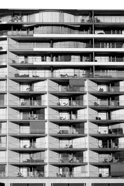 Strukturen på ett hotell Terrassrum — Stockfoto