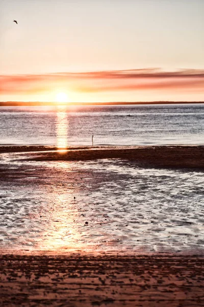 Austrália Pôr Sol Oceano Como Conceito Relaxar Férias — Fotografia de Stock