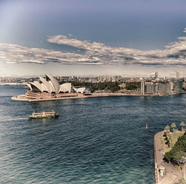 Australien House Sydney Opera Bukten Och Horisonten Cit — Stockfoto