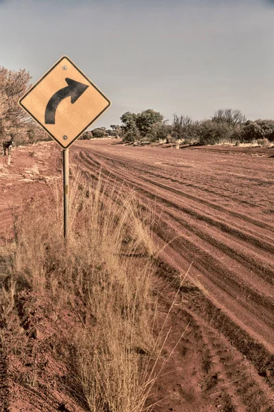 Concept of adventure outback street in the  desert Royalty Free Stock Images