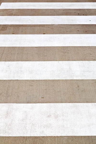 The concept of safety  whit  zebra crossing — Stock Photo, Image