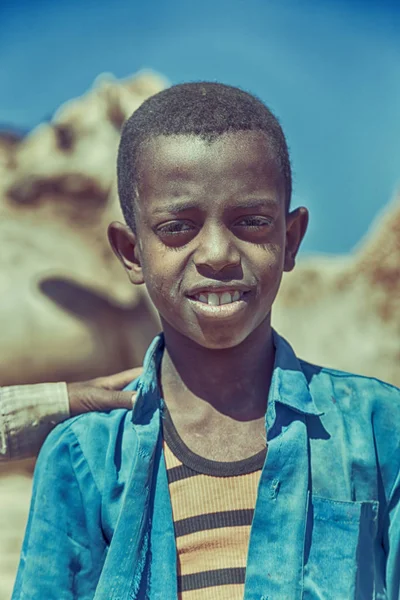 Etiópia Babile Circa Janeiro 2018 Jovem Trabalhador Não Identificado Mercado — Fotografia de Stock