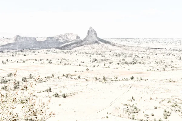 Etiyopya Afrika Panorama Vadisi Dağ Gökyüzü — Stok fotoğraf