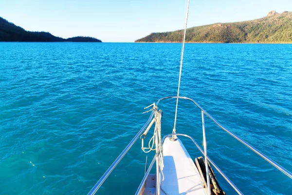 Australien Båt Och Ljus Katamaran Däck Begreppet Idrott Och Koppla — Stockfoto