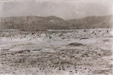 Danakil Etiyopya Afrika'da dallol volkanik depresyon