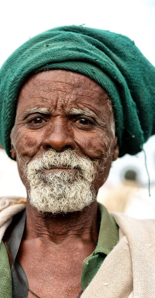 Na celebração da lalibela velhote não identificado — Fotografia de Stock