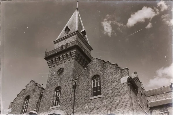 Australien Sydney Antiken Hamn Byggnad Och Himlen — Stockfoto