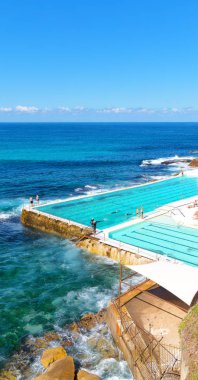 Avustralya bondie plaj ve okyanus yakın resort havuz