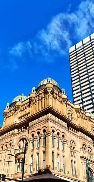 Australia Sydney Antiguo Edificio Queen Victoria Cúpula Cielo —  Fotos de Stock