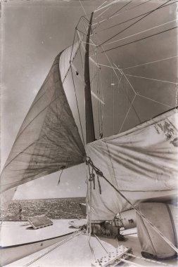 Avustralya gezinti ve rüzgar hızı ile yelken kavramı