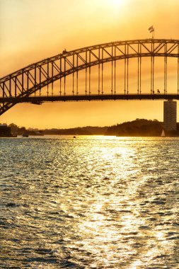 austalia sydney ve gündoğumu Bridge'de Körfezi