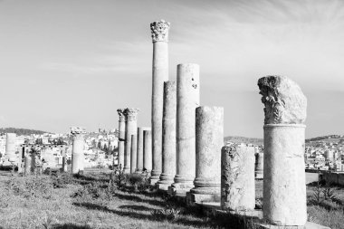 : Jerash jordan antik arkeolojik site turist için klasik miras