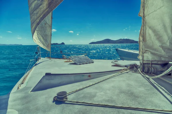 Australien Das Konzept Der Navigation Und Windgeschwindigkeit Beim Segeln — Stockfoto