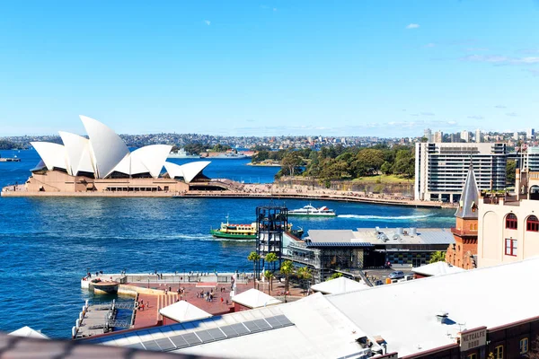 Australia Sydney Circa Sierpnia 2017 Opery Łodzi — Zdjęcie stockowe