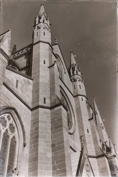 Austalie Sydney Bâtiment Antique Cathédrale Mary Église — Photo