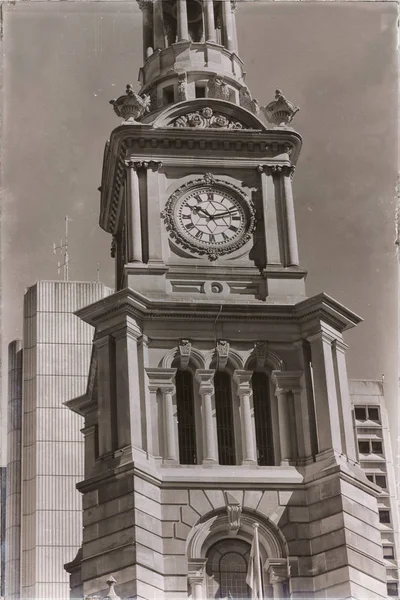Australien Sydney Antika Klockan Torn Skyn — Stockfoto