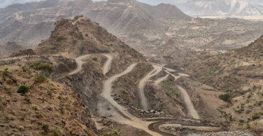 Etiyopya'da Afrika ulusal park dağ ve tepe