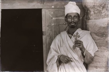  lalibela Afrika eski rahip kutlama