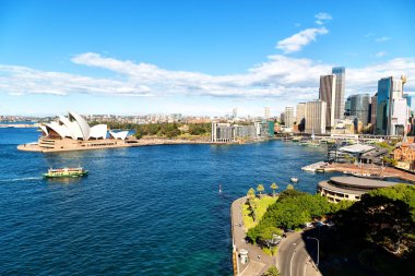 Avustralya'da sydney opera evi koyun ve CIT manzarası