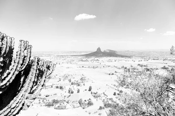 Etiópia África Panorama Montanha Vale Céu — Fotografia de Stock