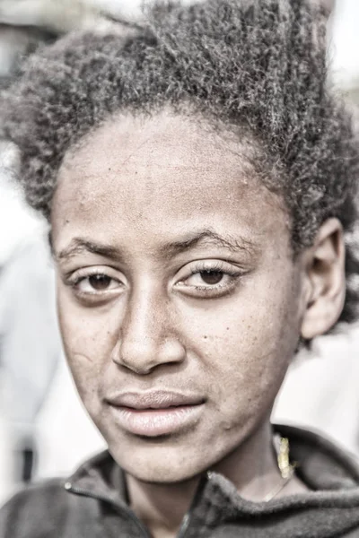 Etiopien Lalibela Circa Januari 2018 Oidentifierad Ung Flicka Genna Fester — Stockfoto