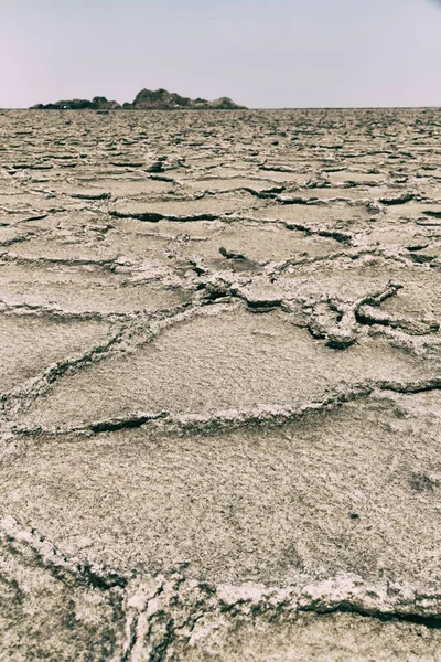 Texture Abstraite Fond Désert Sel Afrique Ethiopia Danakil Région Loin — Photo