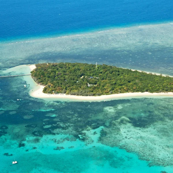 Australien Naturlig Park Stora Reef Från Hög Begreppet Paradise — Stockfoto