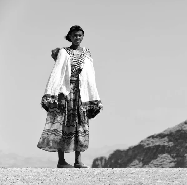 Etiopia Lalibela Około Grudnia 2017 Niezidentyfikowana Kobieta Gotowa Celebracji Lalibela — Zdjęcie stockowe