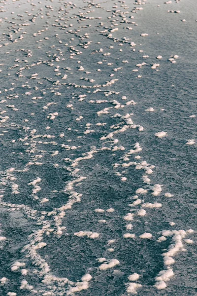 Danakil Etiyopya Afrika Tuz Göl Günbatımı Refleks Peyzaj — Stok fotoğraf