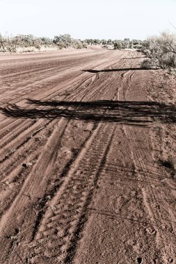 Avustralya outback macera çöl kavramını sokak