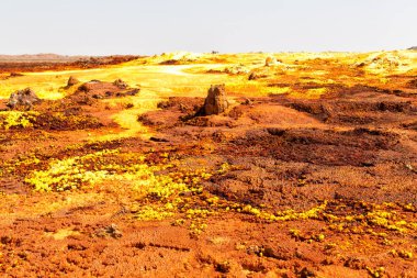  Afrika dallol volkanik depresyon