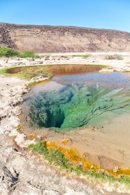 doğal volkanik manzara danakil çöl, Etiyopya, Afrika