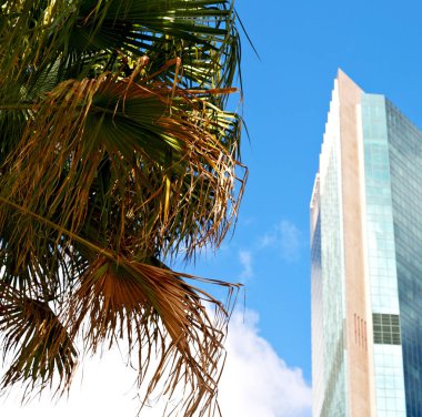 Sydney Avustralya'da gökdelen ve pencere Teras gibi arka plan