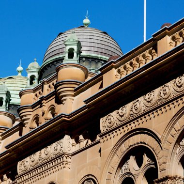 Avustralya'da sydney antik Kraliçe victoria bina ve gök kubbede