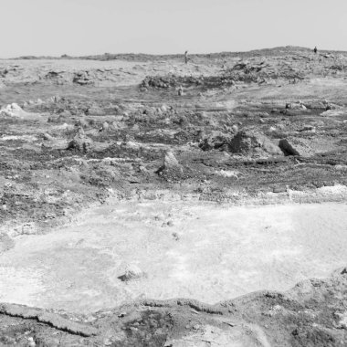  Danakil Etiyopya Afrika volkanik depresyon  