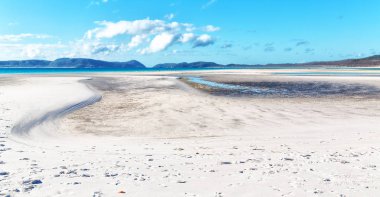 Avustralya plaj Whitsunday Adası cennet kavramı gibi ve rahatla