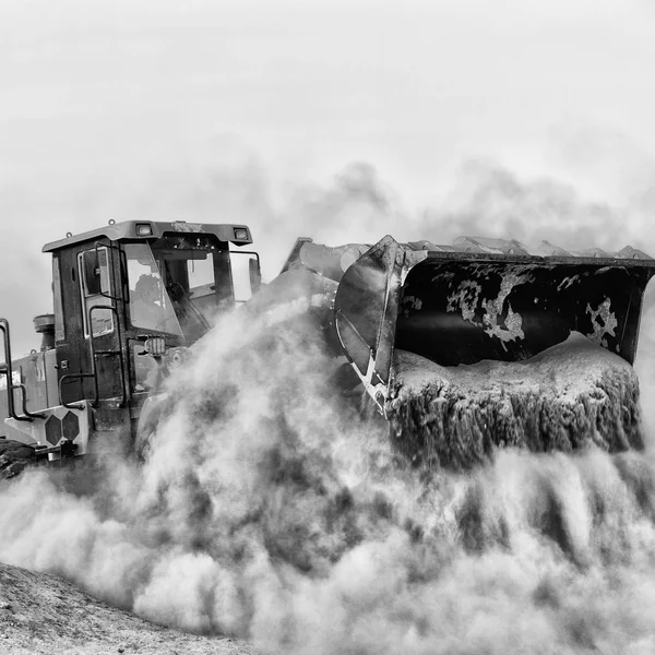 Arbeits- und Aushubmaschinen Raupen-Ausrüstung — Stockfoto