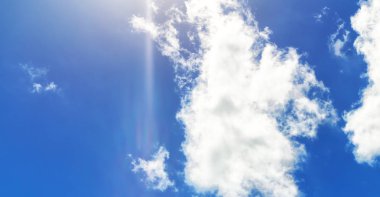 Avustralya boş gökyüzü arka plan dokusu gibi bulutlar dolu