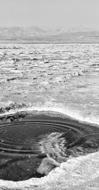 Etiyopya Afrika siyah lake ve gökyüzü