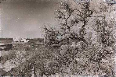 Avustralya, Sydney-Ağustos 2017-opera binası ve tekne yaklaşık