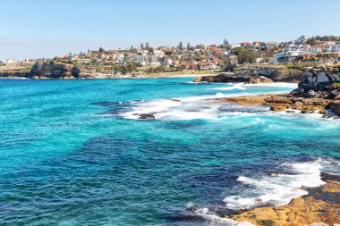 Avustralya'da sydney defne kaya ve bondi beach yakınındaki ocean