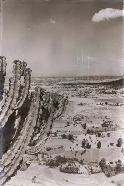  vadi dağ ve gökyüzü panorama 